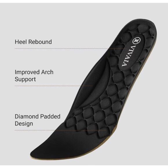 New VIVAIA Round Toe Chunky Heels Julie Pro 2.0 •40/ 9• Pumps Knit Black $189 - Picture 4 of 14